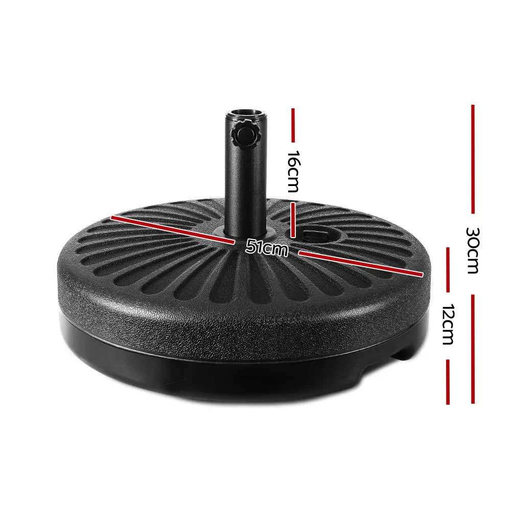 Instahut Outdoor Umbrella Base Stand Pole Pod Sand/Water Patio Cantilever Offset Summer Shield