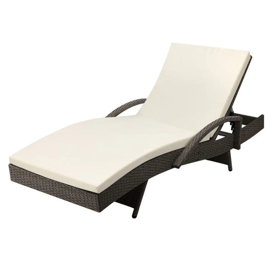 Gardeon Outdoor Sun Lounge - Grey Summer Shield