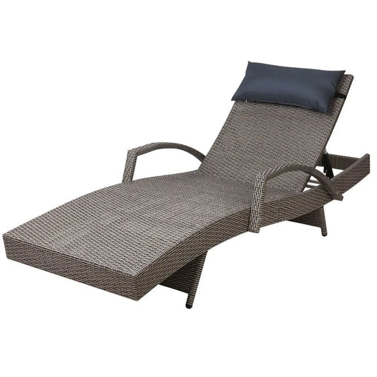 Gardeon Outdoor Sun Lounge Furniture Day Bed Wicker Pillow Sofa Set Summer Shield