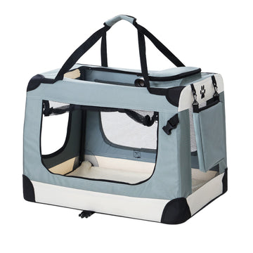 i.Pet Pet Carrier Soft Crate Dog Cat Travel 90x61CM Portable Foldable Car 2XL