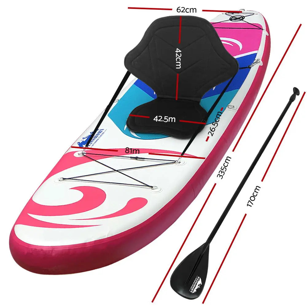 Weisshorn Stand Up Paddle Board 11ft Inflatable SUP Surfboard Paddleboard Kayak Summer Shield