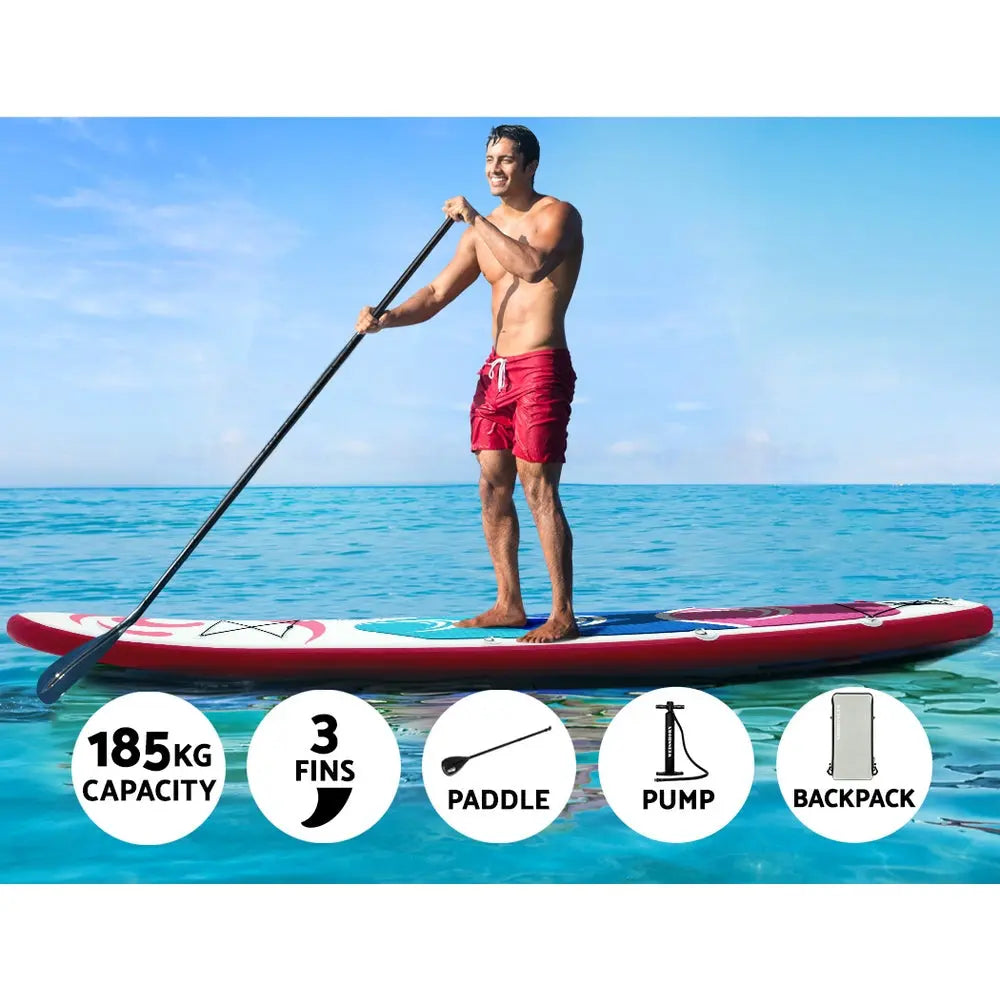 Weisshorn Stand Up Paddle Board 11ft Inflatable SUP Surfboard Paddleboard Kayak Summer Shield