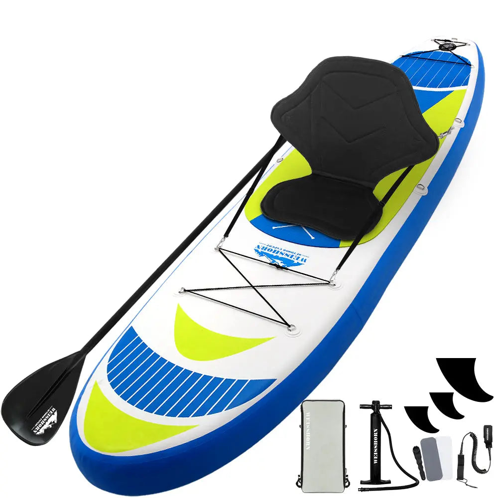 Weisshorn Stand Up Paddle Boards 11ft Inflatable SUP Surfboard Paddleboard Kayak Summer Shield