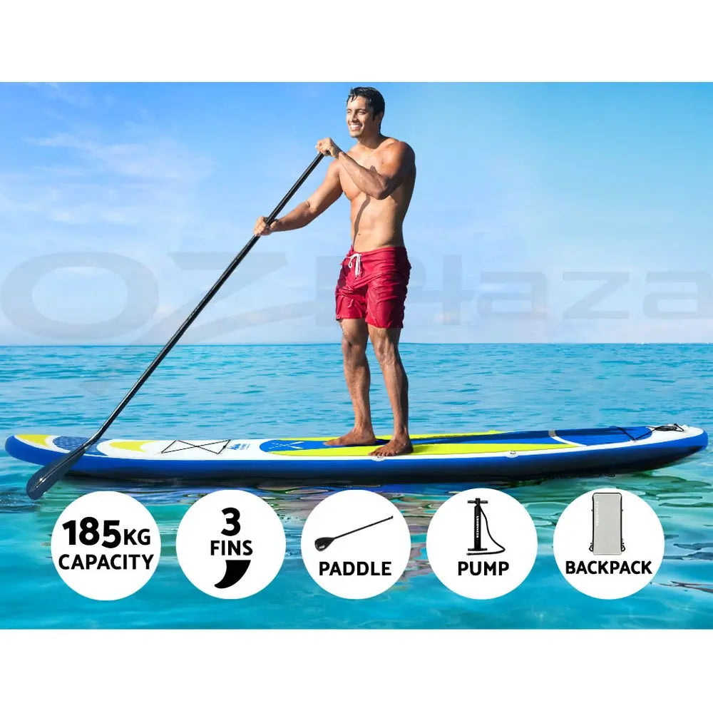 Weisshorn Stand Up Paddle Boards 11ft Inflatable SUP Surfboard Paddleboard Kayak Summer Shield