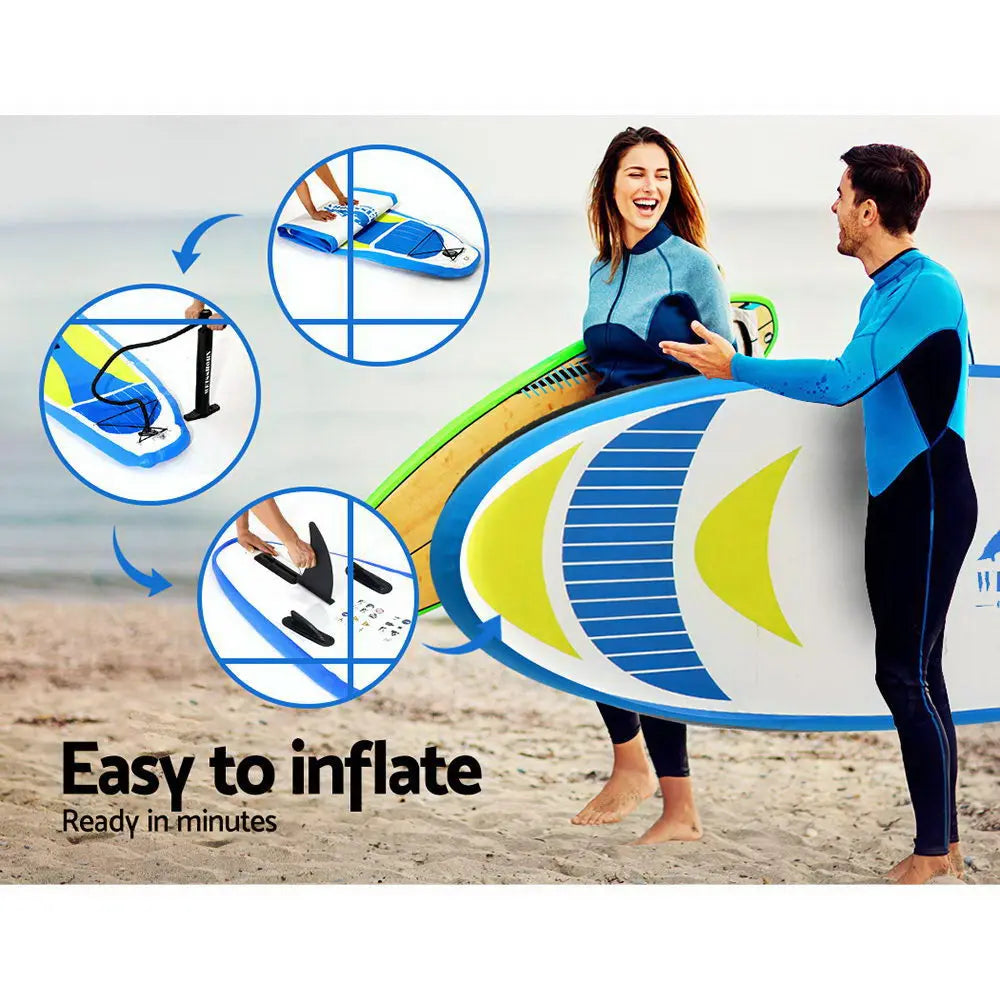 Weisshorn Stand Up Paddle Boards 11ft Inflatable SUP Surfboard Paddleboard Kayak Summer Shield