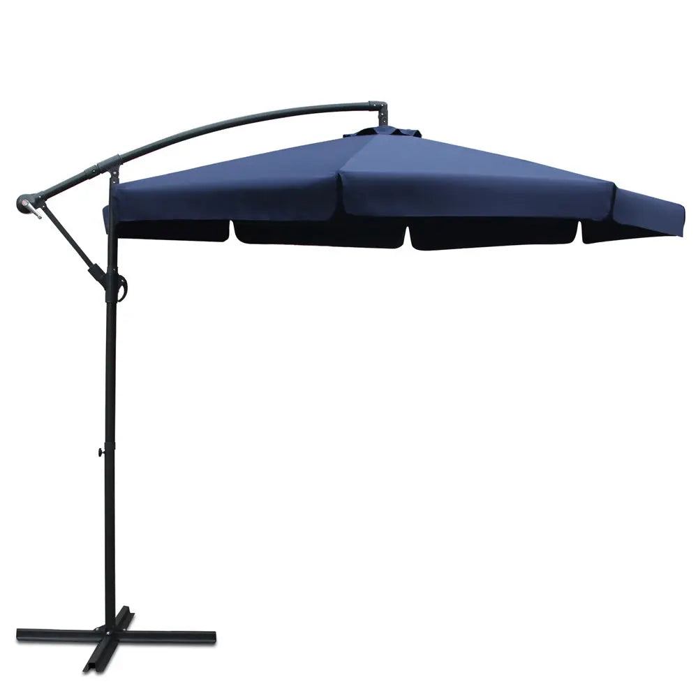 Instahut 3M Outdoor Umbrella - Navy Summer Shield