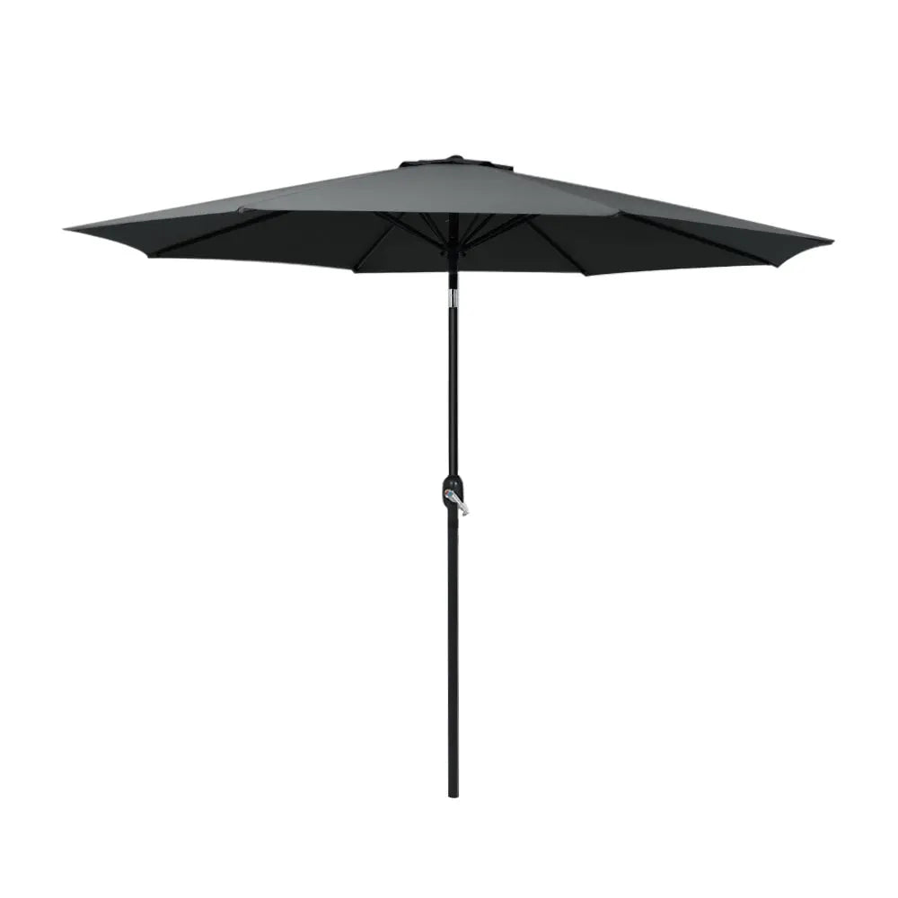 Instahut Outdoor Umbrella Umbrellas Beach Garden Tilt Sun Patio Deck Pole 2.7m Summer Shield