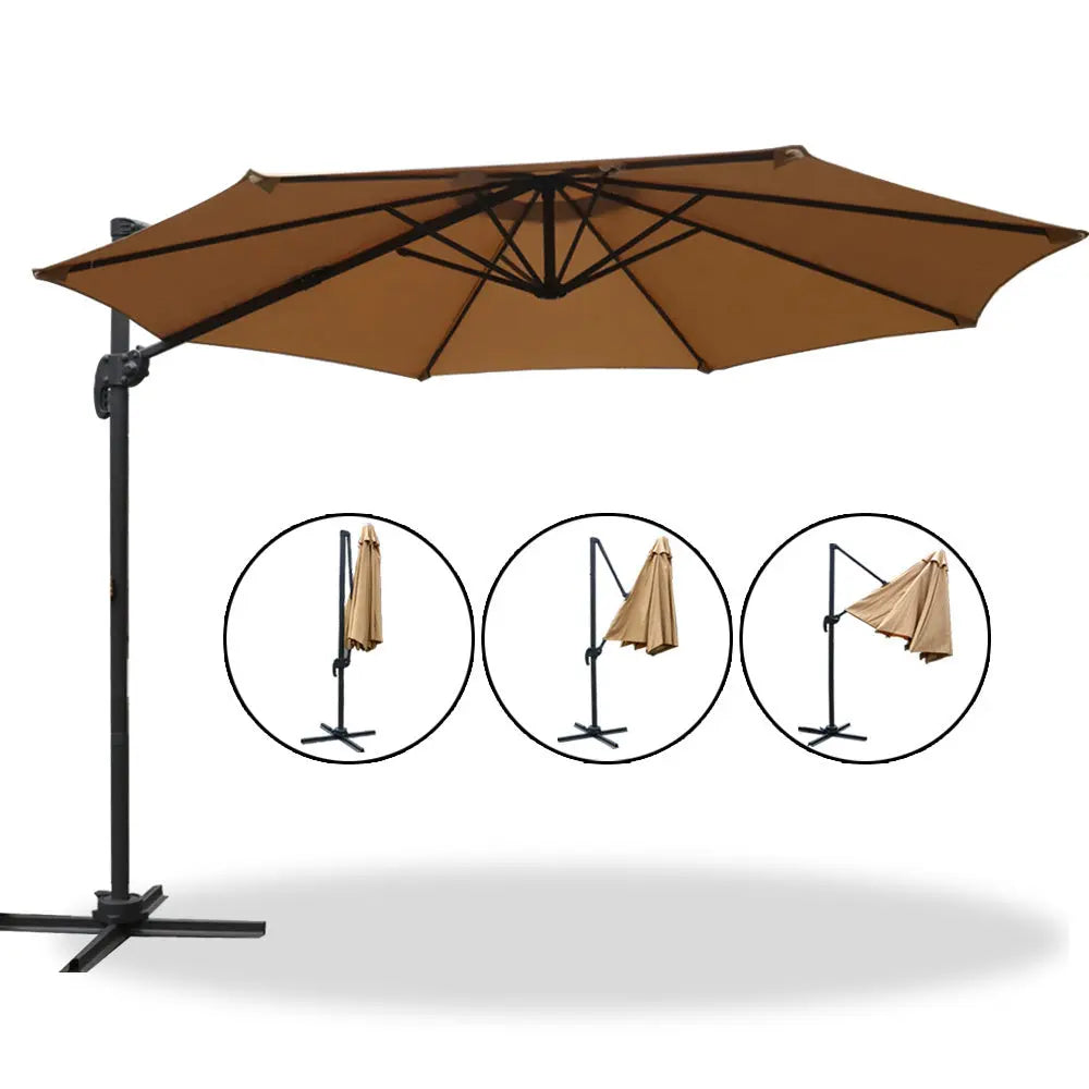 Instahut Roma Outdoor Umbrella - Beige Summer Shield