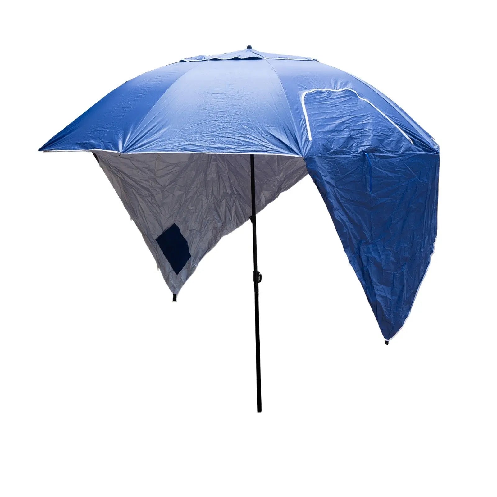 Havana Outdoors Beach Umbrella 2.4M Outdoor Garden Beach Portable Shade Shelter - Blue Summer Shield