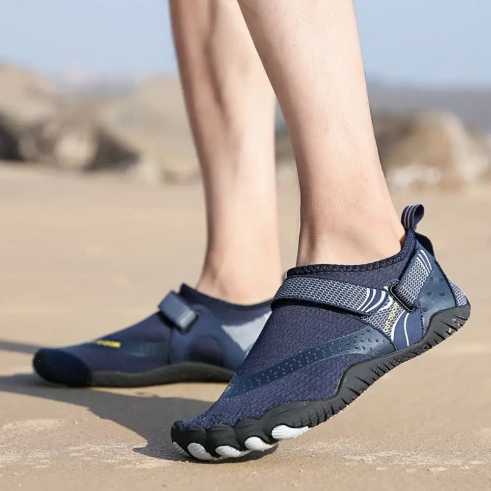 Men Women Water Shoes Barefoot Quick Dry Aqua Sports Shoes - Blue Size EU41 = US7.5 Summer Shield