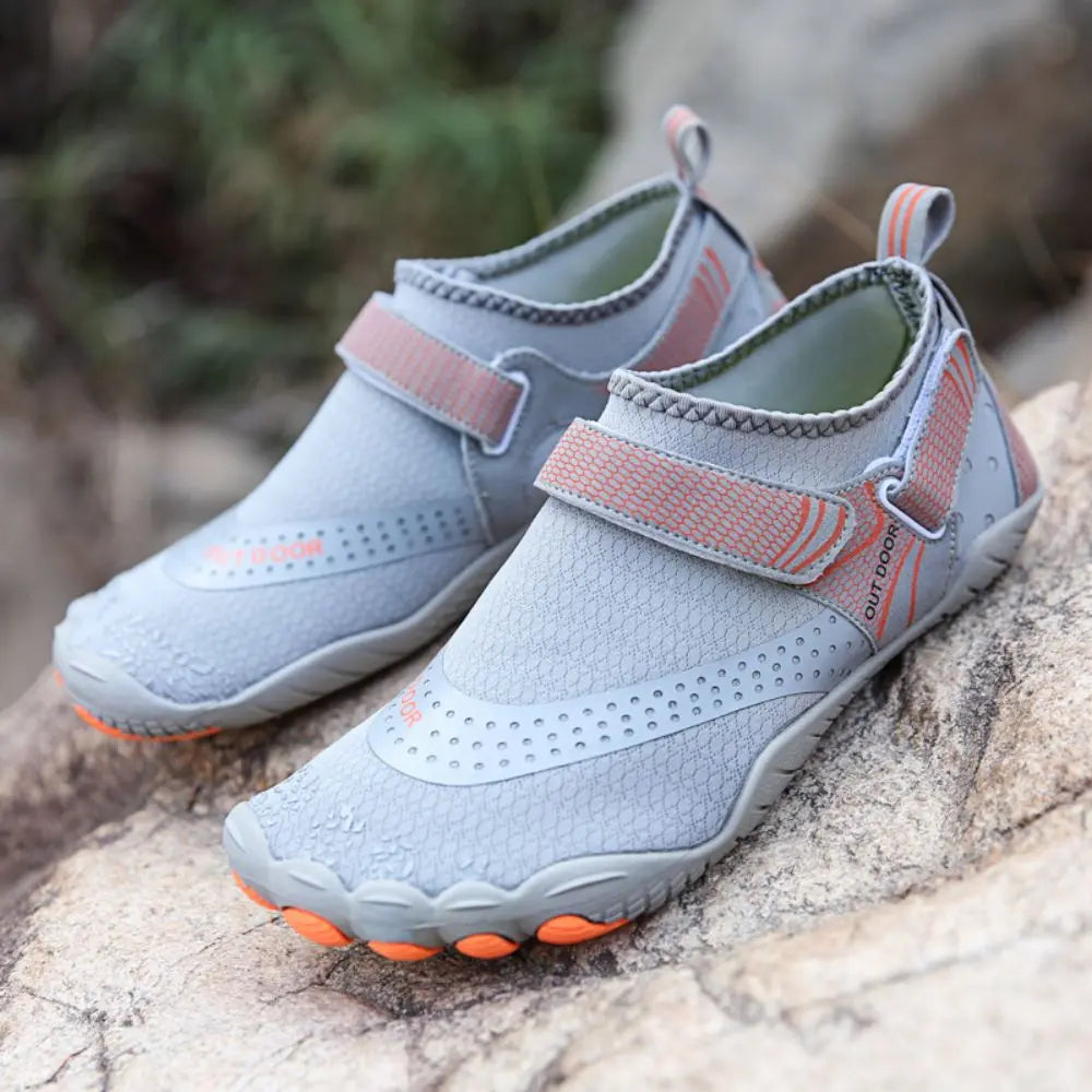 Men Women Water Shoes Barefoot Quick Dry Aqua Sports Shoes - Grey Size EU47 = US12 Summer Shield