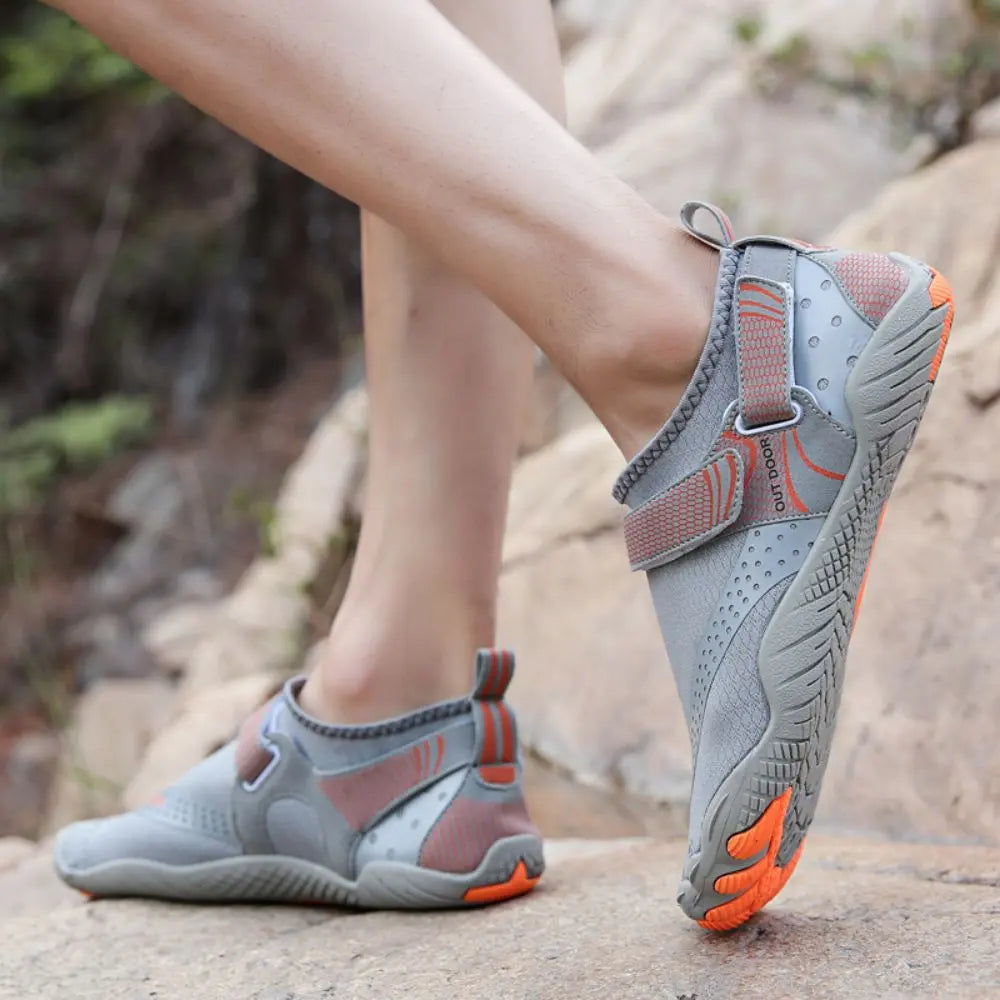 Men Women Water Shoes Barefoot Quick Dry Aqua Sports Shoes - Grey Size EU47 = US12 Summer Shield