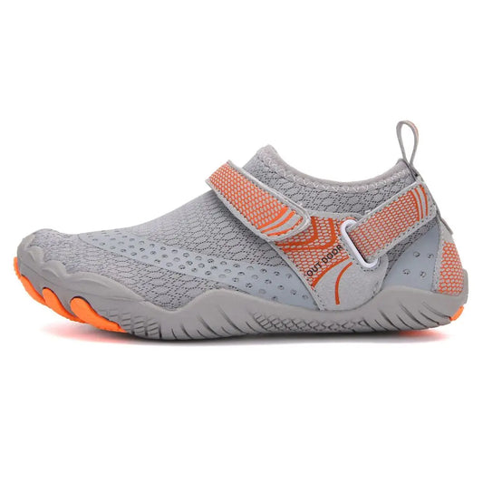 Kids Water Shoes Barefoot Quick Dry Aqua Sports Shoes Boys Girls - Grey Size Bigkid US3 = EU34 Summer Shield