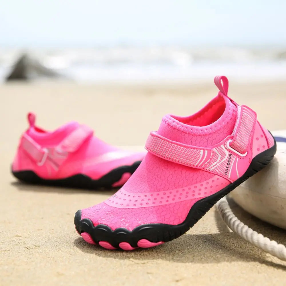 Kids Water Shoes Barefoot Quick Dry Aqua Sports Shoes Boys Girls - Pink Size Bigkid US2=EU32 Summer Shield