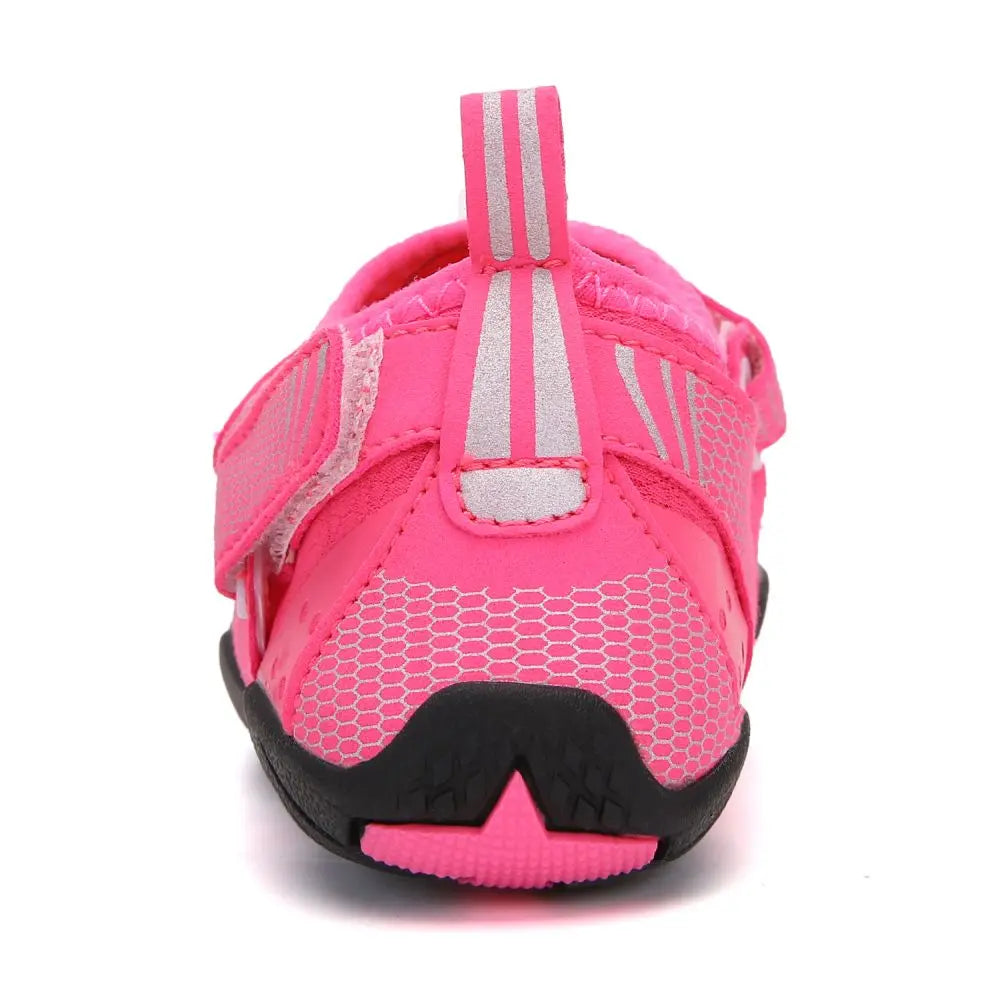 Kids Water Shoes Barefoot Quick Dry Aqua Sports Shoes Boys Girls - Pink Size Bigkid US2=EU32 Summer Shield