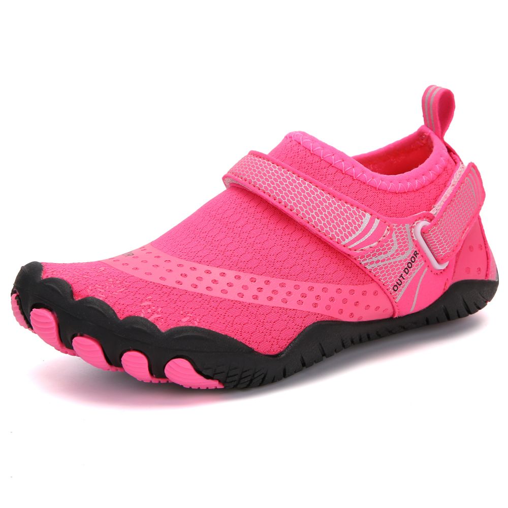 Kids Water Shoes Barefoot Quick Dry Aqua Sports Shoes Boys Girls - Pink Size Bigkid US2=EU32