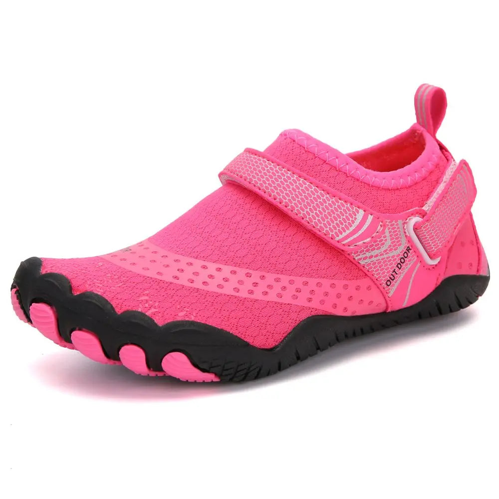 Kids Water Shoes Barefoot Quick Dry Aqua Sports Shoes Boys Girls - Pink Size Bigkid US2=EU32 Summer Shield