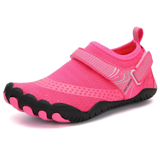 Kids Water Shoes Barefoot Quick Dry Aqua Sports Shoes Boys Girls - Pink Size Bigkid US3 = EU34 Summer Shield