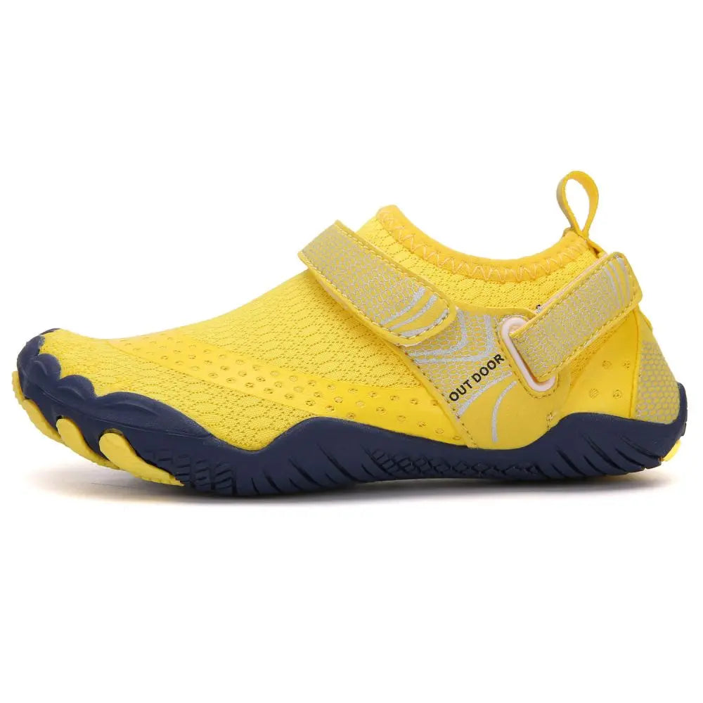 Kids Water Shoes Barefoot Quick Dry Aqua Sports Shoes Boys Girls - Yellow Size Bigkid US4 = EU36 Summer Shield