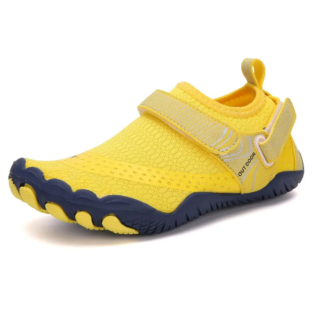 Kids Water Shoes Barefoot Quick Dry Aqua Sports Shoes Boys Girls - Yellow Size Bigkid US4 = EU36 Summer Shield