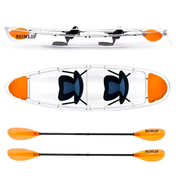 Crystal Clear Kayak with Random Color Paddles Summer Shield