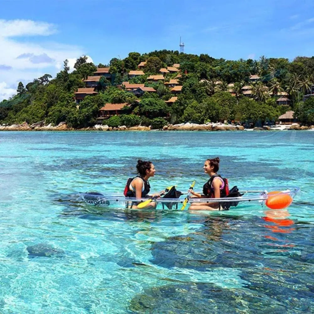 Crystal Clear Kayak with Random Color Paddles Summer Shield