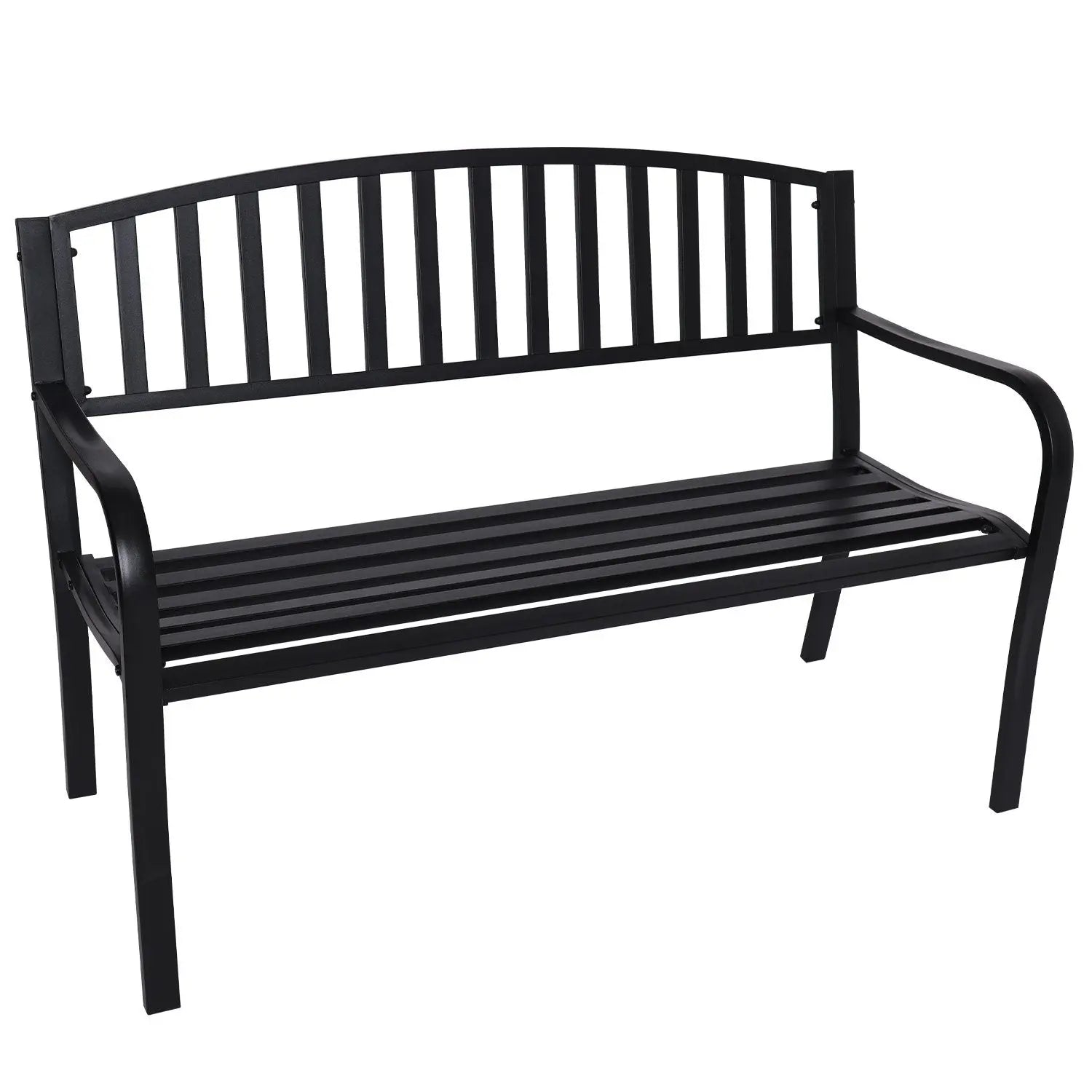 Wallaroo Steel Outdoor Garden Bench - Classic Summer Shield