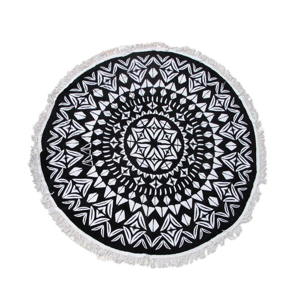 Ezra Hexagon 100% Cotton Round Beach Towel Summer Shield